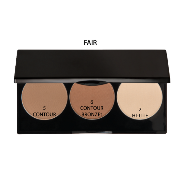 3-Well Contour Powder Palette