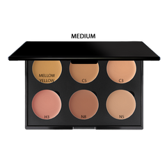 6-Well Cream Color Corrector Palette