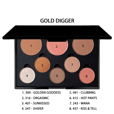 8-Well Eyeshadow/Blush/Bronzer Palette